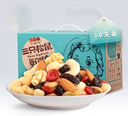 ナッツドライフルーツ５点 Amazon.co.jp: 3匹のリスの毎日のナッツ 混合ドライフルーツスナック